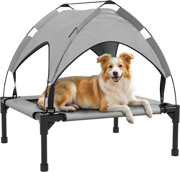 Erhöhtes Hundebett mit Baldachin Oxford 76x61x69,5 cm…