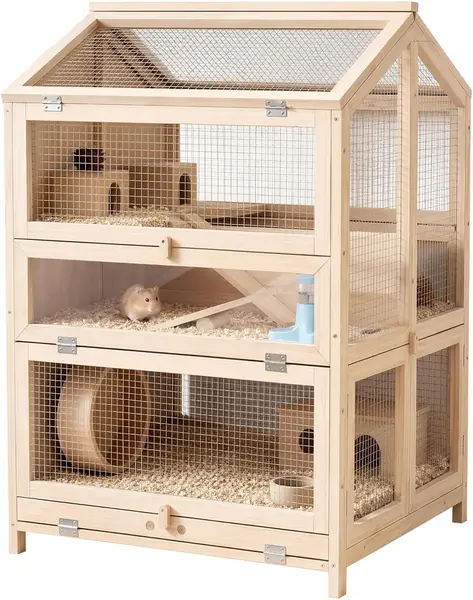 Hamsterkäfig 3 Etagen für Kleintiere 68 x 61,5 x 90 cm…