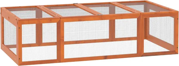 Hasenstall Tannenholz mit Aufklappbar Dach 180x90x48 cm…
