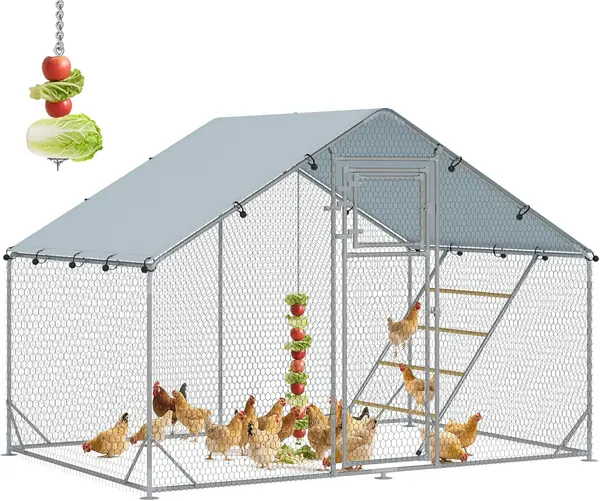 Hühnerstall 3x2x2 m Freilaufgehege Hühnergehege 6-8…