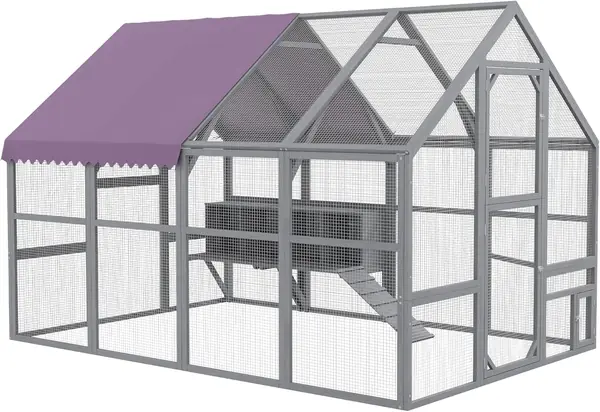 Hühnerstall 5,2m2 2,8x1,8x1,9m mit Freilauf…