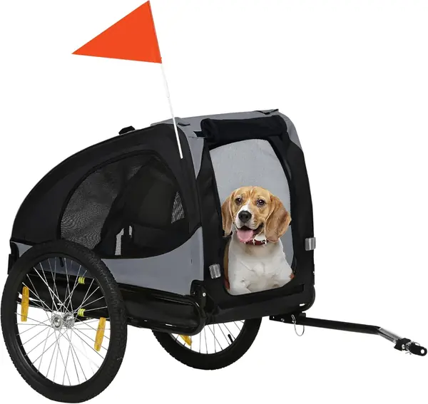 Hundeanhänger Faltbar Fahrradanhänger für Hunde…