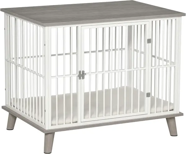 Hundekäfig Möbel mit Tür für mittelgroße Hunde 86x60x70…