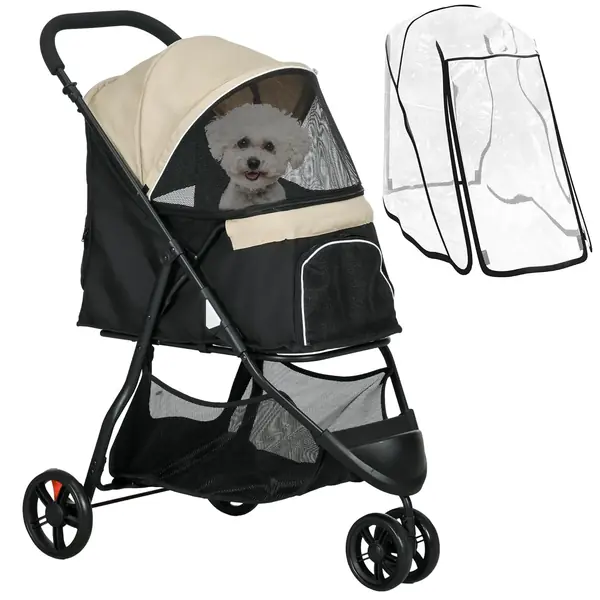 Hundewagen 2 in 1 klappbar für Hunde & Katzen bis 10 kg…