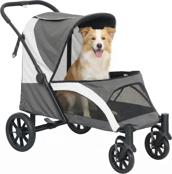 Hundewagen Hundebuggy klappbar für große Hunde & Katzen…