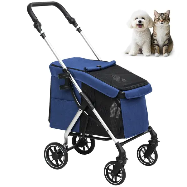 Hundewagen leicht Hundebuggy aus Aluminium klappbar für…