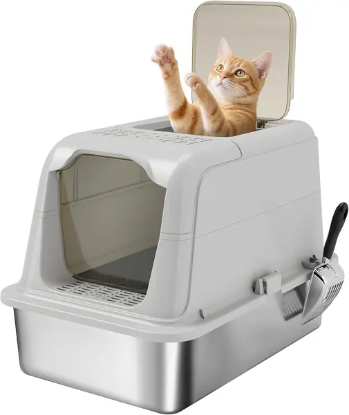 Katzenklo mit Deckel für Katzen bis 8 kg 60,4x40,4x41,8…