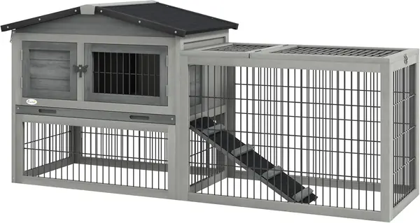 Kleintierstall Freigehege Outdoor 150 x 52,5 x 68 cm…