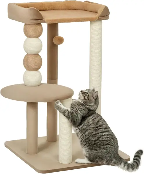 Kratzbaum 86 cm mit Sprungplattform für Katzen bis 7 kg…