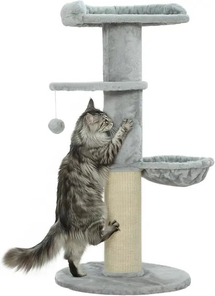 Kratzbaum mit Hängematte für Katzen bis 6 kg 103,5 cm…