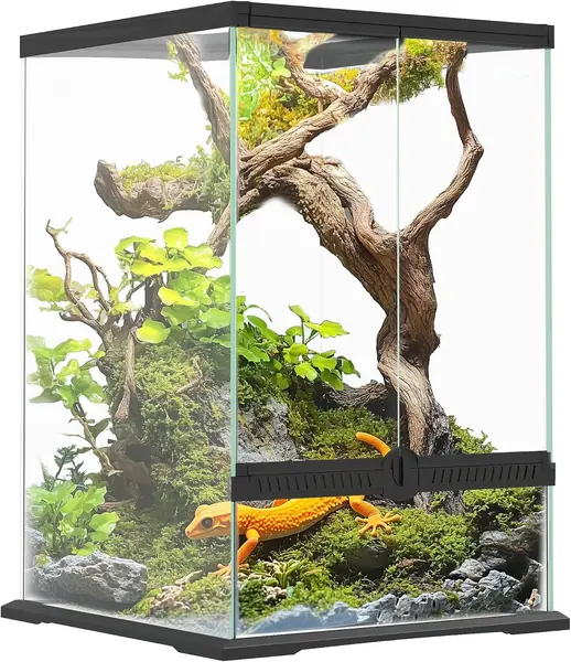 Terrarium aus Glas, für Reptilien, mit Belüftung, 30 x 30…