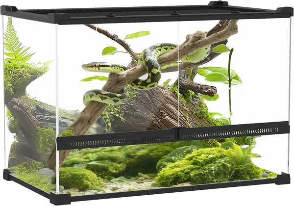 Terrarium für Reptilien für Amphibien 48L 50 x 30 x 35 cm…