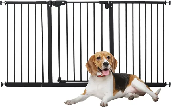 PawHut Türschutzgitter Hunde, Absperrgitter, 74-