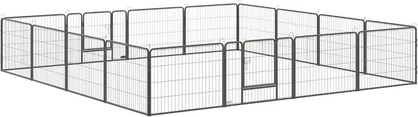 Welpenlaufstall, 16-teilig 60cm hoch Welpenauslauf…